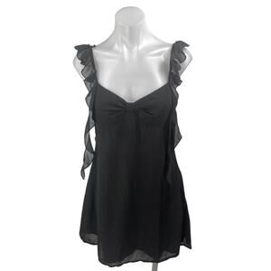 NEW Beginning Joyce Sleeveless Ruffle Sweetheart Coquette A Line Mini Dress Sz 8